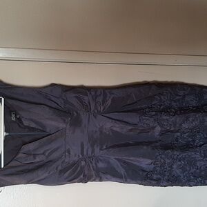 Adrianna papell dark purple party dress